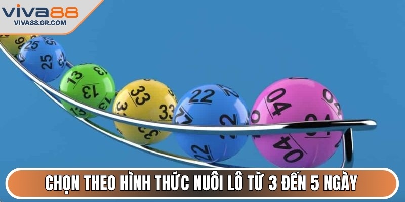 Chọn theo hình thức nuôi lô từ 3 đến 5 ngày