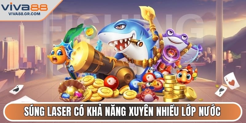 Súng laser có khả năng xuyên nhiều lớp nước