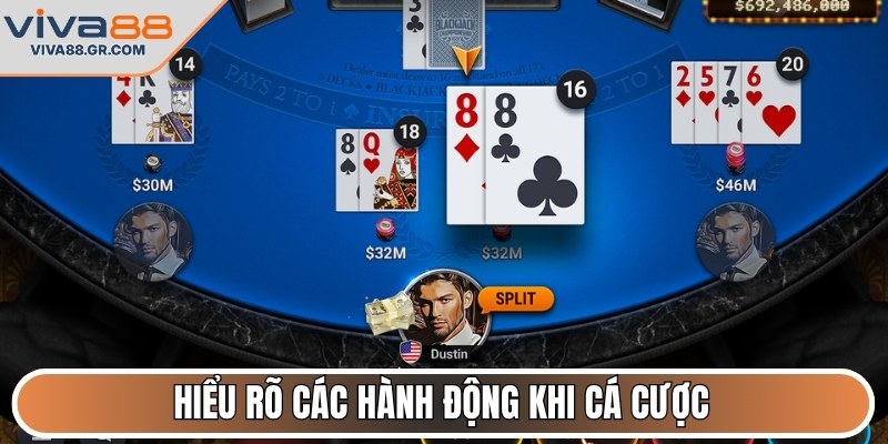 Hiểu rõ các hành động khi cá cược